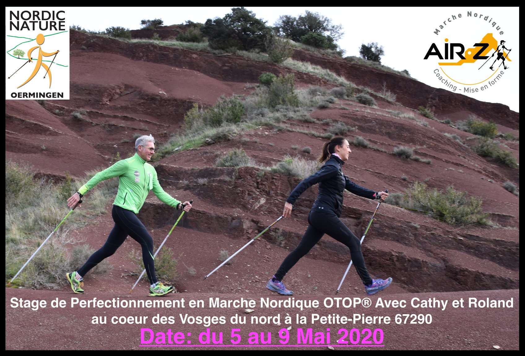 Un week-end Nordic Walking .. Rendez vous pour un beau stage dans les Vosges du nord…